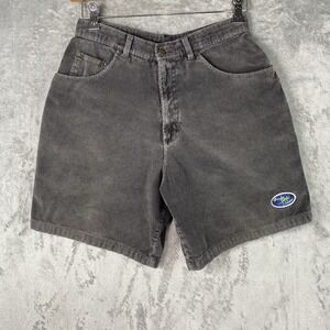 Vintage Gecko Hawaii Shorts Mens 32 (fit 28) Grey Corduroy Skater Surf Sashiko